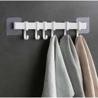 2XMultifunction Kitchen Storage Hook Cupboard 6 Hook Home Organizer Storage Rack